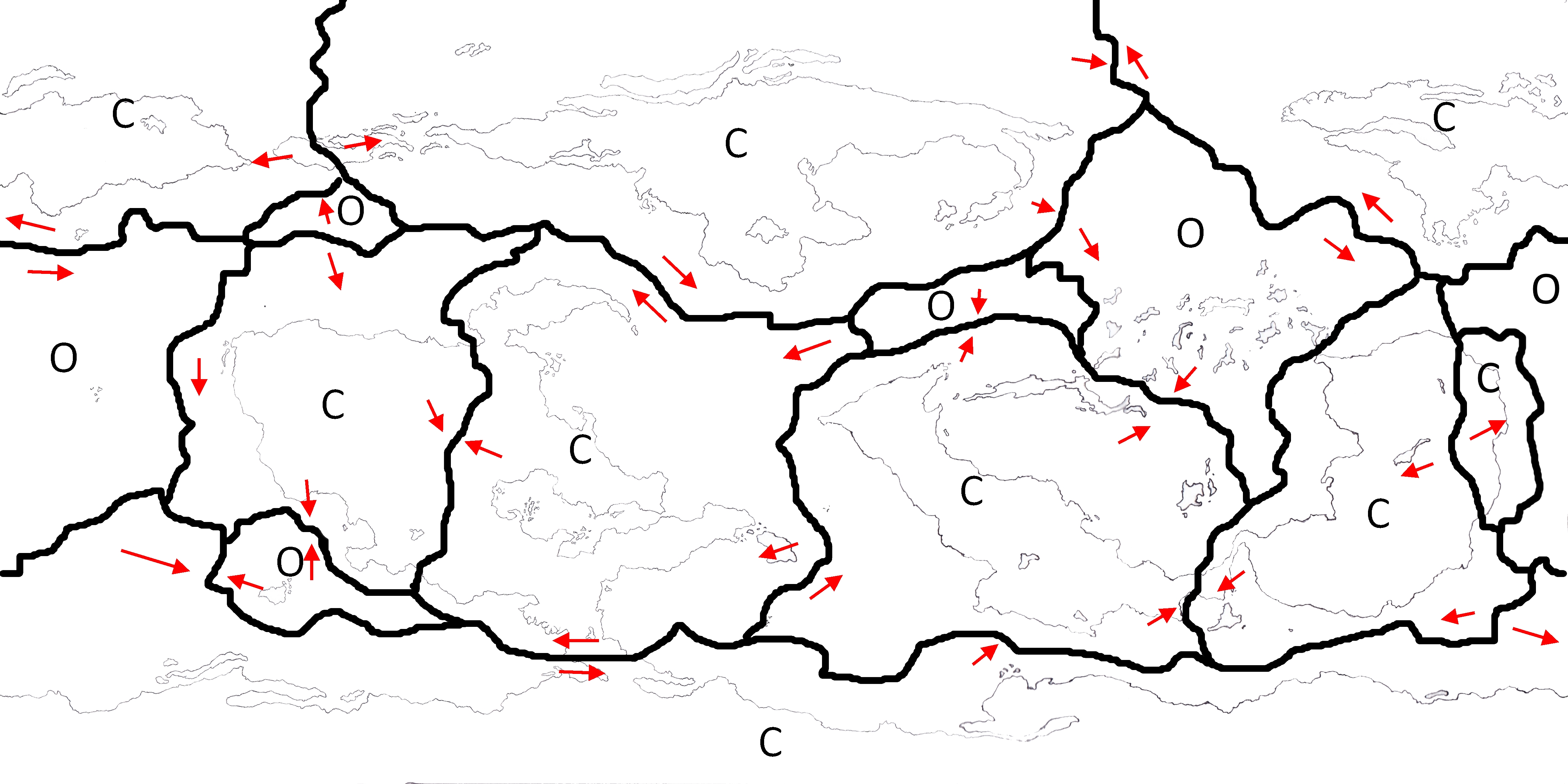 Working on a map for a new worldbuilding project. Gonna trace over